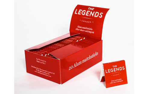 The Legends blodstillende fyrstikk pr boks a 50 stk.