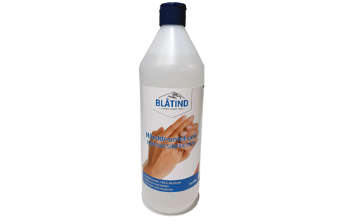Hånddesinfeksjon 85% gel u/parfyme 1L Blåtind