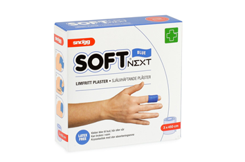 Limfritt plaster 3cmx4,5m blå