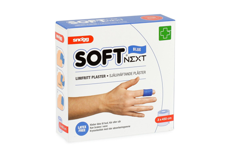 Limfritt plaster 3cmx4,5m blå