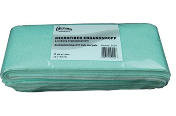 Engangsmopp mikrofiber 62x11,5cm (25 pk)