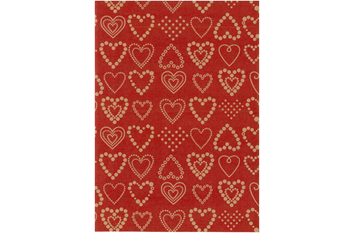 Julepapir 57cmx154m 7kg dotted hearts