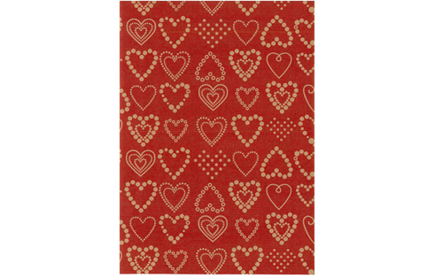 Julepapir 57cmx154m 7kg dotted hearts