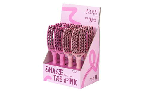 Olivia Garden Fingerbrush Think Pink 8 stk inkl. display