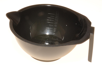 Fargeskål sort 300ml m/antiskli-bunn