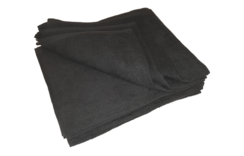 Håndkle sort 35x82cm 12pk -15% ved kjøp av 10pk