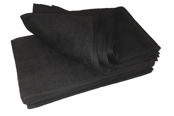 Håndkle fargeekte 50x85cm. sort 12pk -15% ved kjøp av 10pk