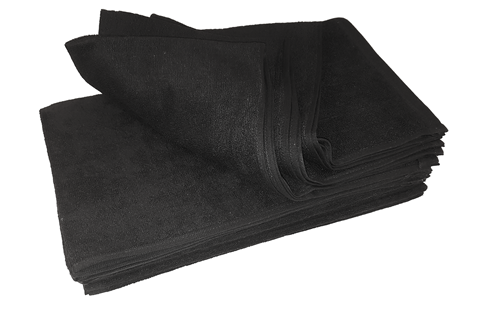 Håndkle fargeekte 50x85cm. sort 12pk -15% ved kjøp av 10pk