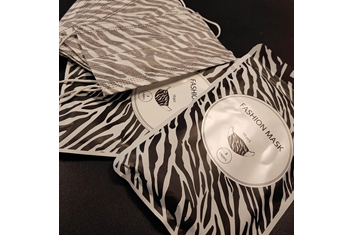 Munnbind Fashion Mask Zebra 10pk