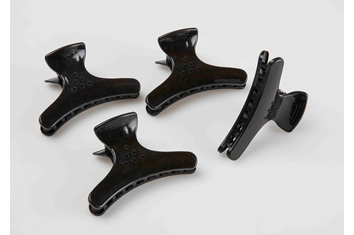 Klyper Butterfly Sort. Mål :8cm 4-pk.