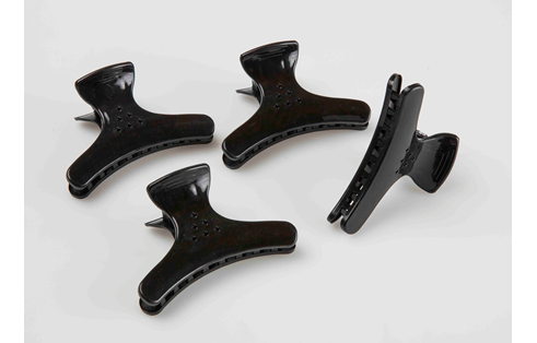 Klyper Butterfly Sort. Mål :8cm 4-pk.