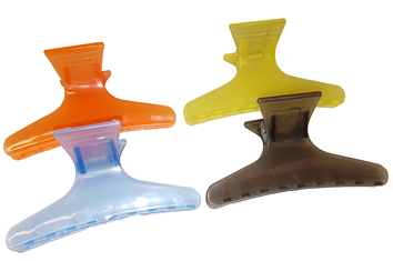 Klyper plast sort 4 farger ass. 12pk -20% ved kjøp av 6