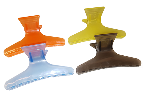 Klyper plast sort 4 farger ass. 12pk -20% ved kjøp av 6