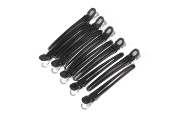 Klips i sort/metall 10pk.