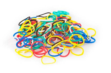 Hårstrikk multicolor Ø12mm