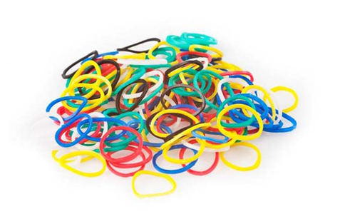 Hårstrikk multicolor Ø12mm
