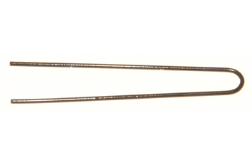 Hårspenne U Pin rett 53mm, sort 60pk