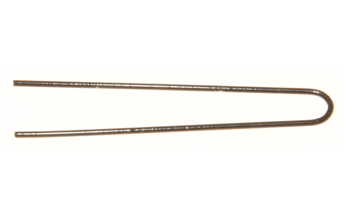 Hårspenne U Pin rett 53mm, sort 60pk