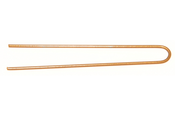 Hårspenne U Pin rett 53mm, bronse 60pk