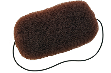 Hair Bun m/strikk, brun 14gr.