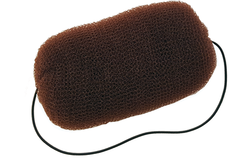 Hair Bun m/strikk, brun 14gr.