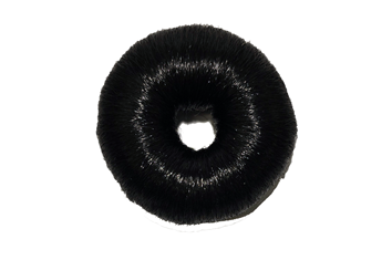Hair bun hår rund sort 