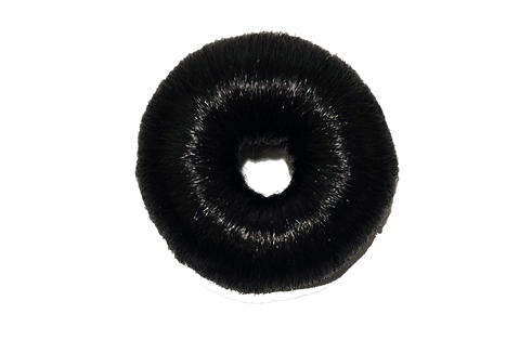 Hair bun hår rund sort 