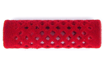 Hårrull velour rød 18mm 12pk.