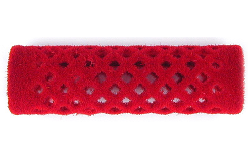Hårrull velour rød 18mm 12pk.