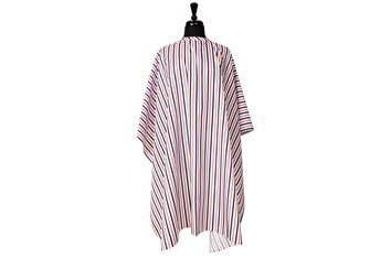 Barberkappe Elhair stripes m/hekte