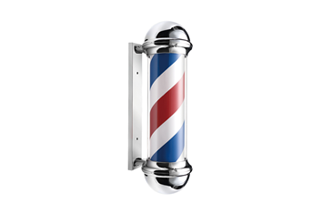 Barburys Barber Pole 70cm sølv til ute og inne