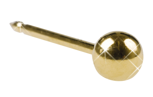 Inverness 10C Ball 3mm gullbelagt, par
