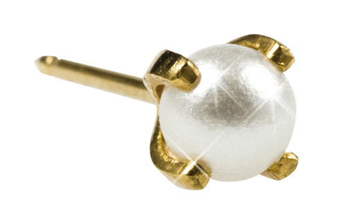 Inverness 40C Prong Pearl gullbelagt, par