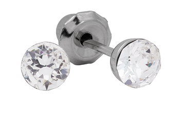 Inverness 41E Krystall ball 4mm hvitt gull, par