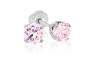 Inverness 593C 3mm Rosa CZ Titan, par