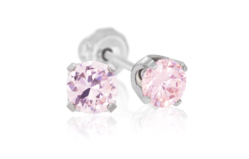 Inverness 593C 3mm Rosa CZ Titan, par