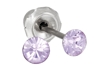 Inverness 775C 3mm V-shape lilla Krystall, par