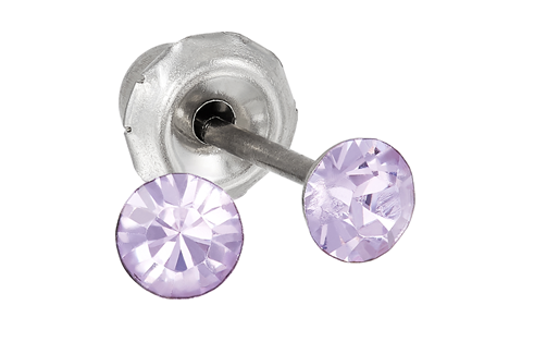 Inverness 775C 3mm V-shape lilla Krystall, par