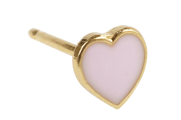 Inverness 840C-1 Heart Pink gullbelagt, par