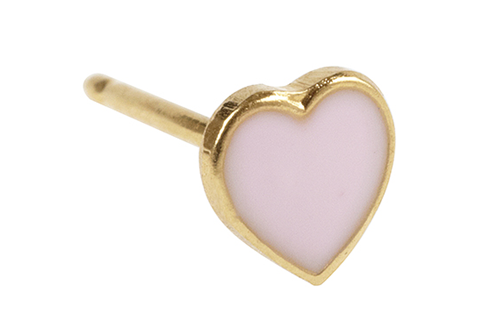 Inverness 840C-1 Heart Pink gullbelagt, par