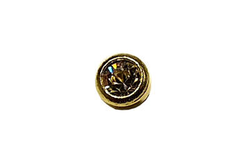 Inverness Nesepiercing Crystal Bezel gullbelagt