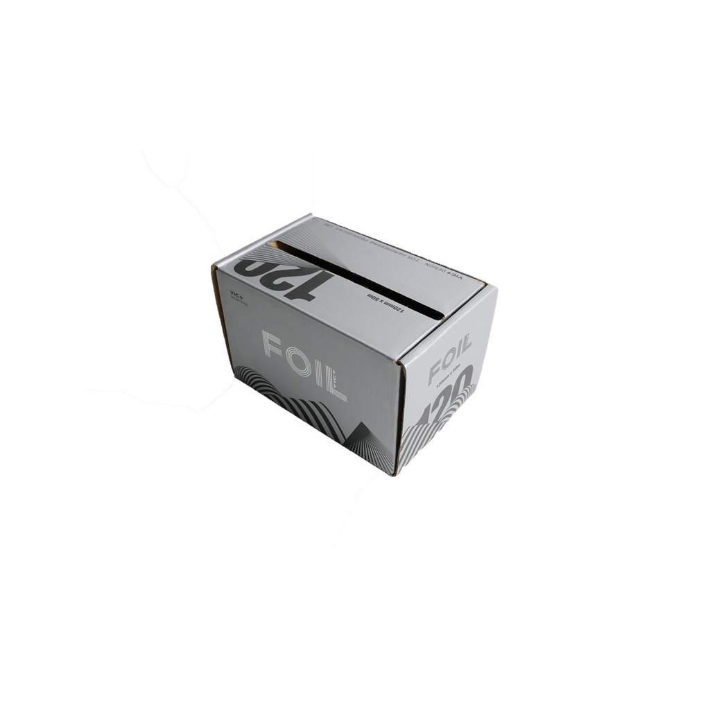 Aluminiumsfolie Skimmel ruglete 12cm Sølv 12MY, 50m