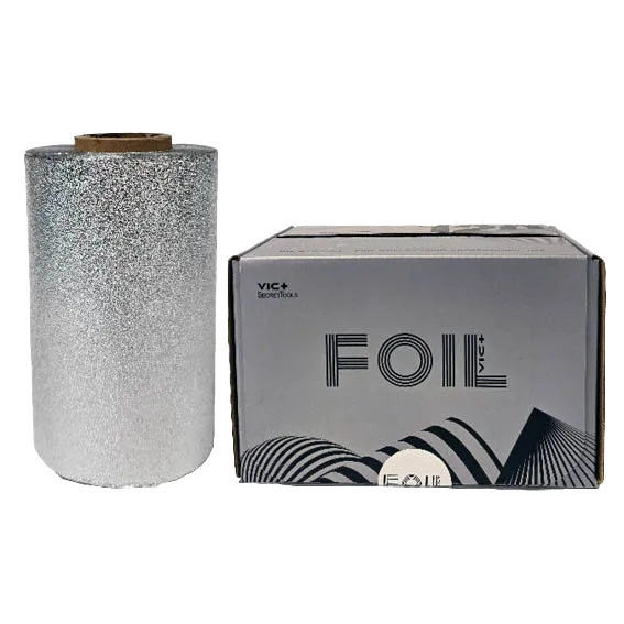 Aluminiumsfolie Skimmel ruglete 12cm Sølv 12MY, 50m