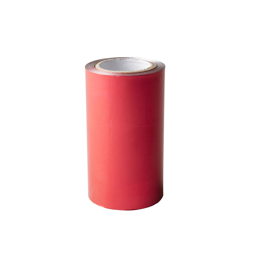 Aluminiumsfolie rød 10cm, 50m, 20mµ. -55% ved kjøp av 10