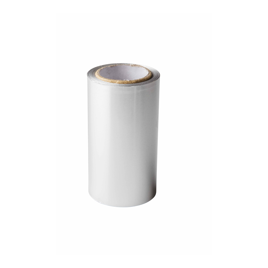 [70000100] Aluminiumsfolie sølv 10cm, 50m, 20mµ.