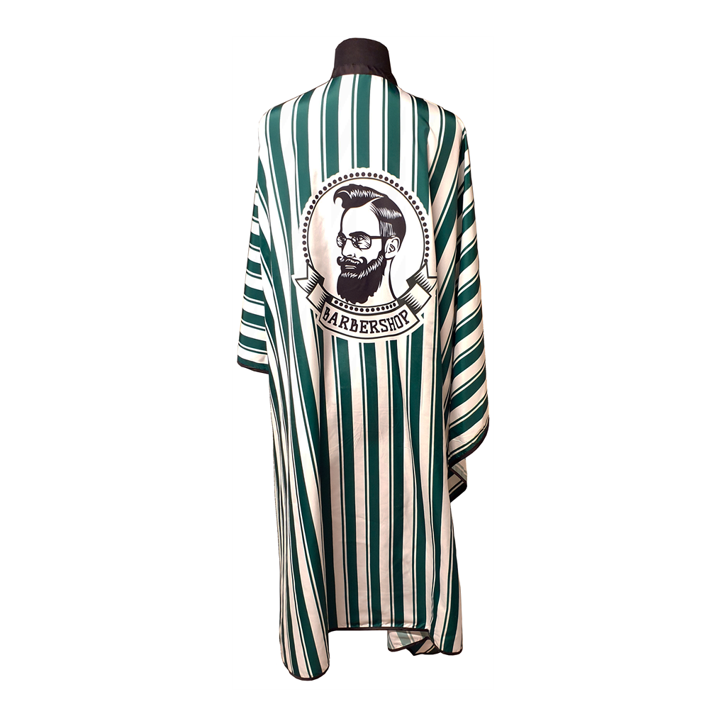 Barberkappe Elhair Green m/trykk-knapp