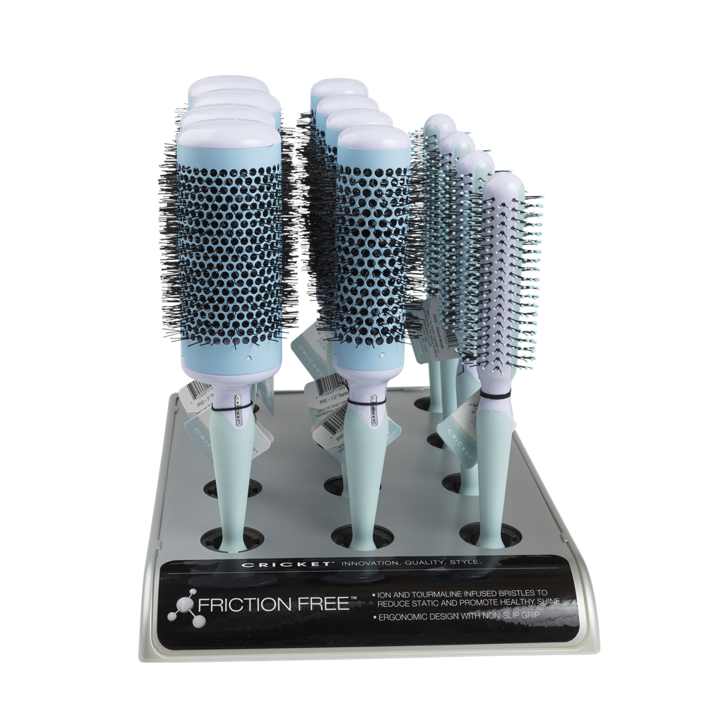 [30511156] Cricket børstesett 12 deler, hvit/lys blå NY