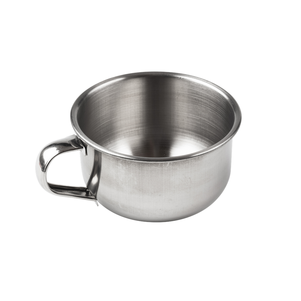 [72721006] Elhair Barberskål i blankt stål