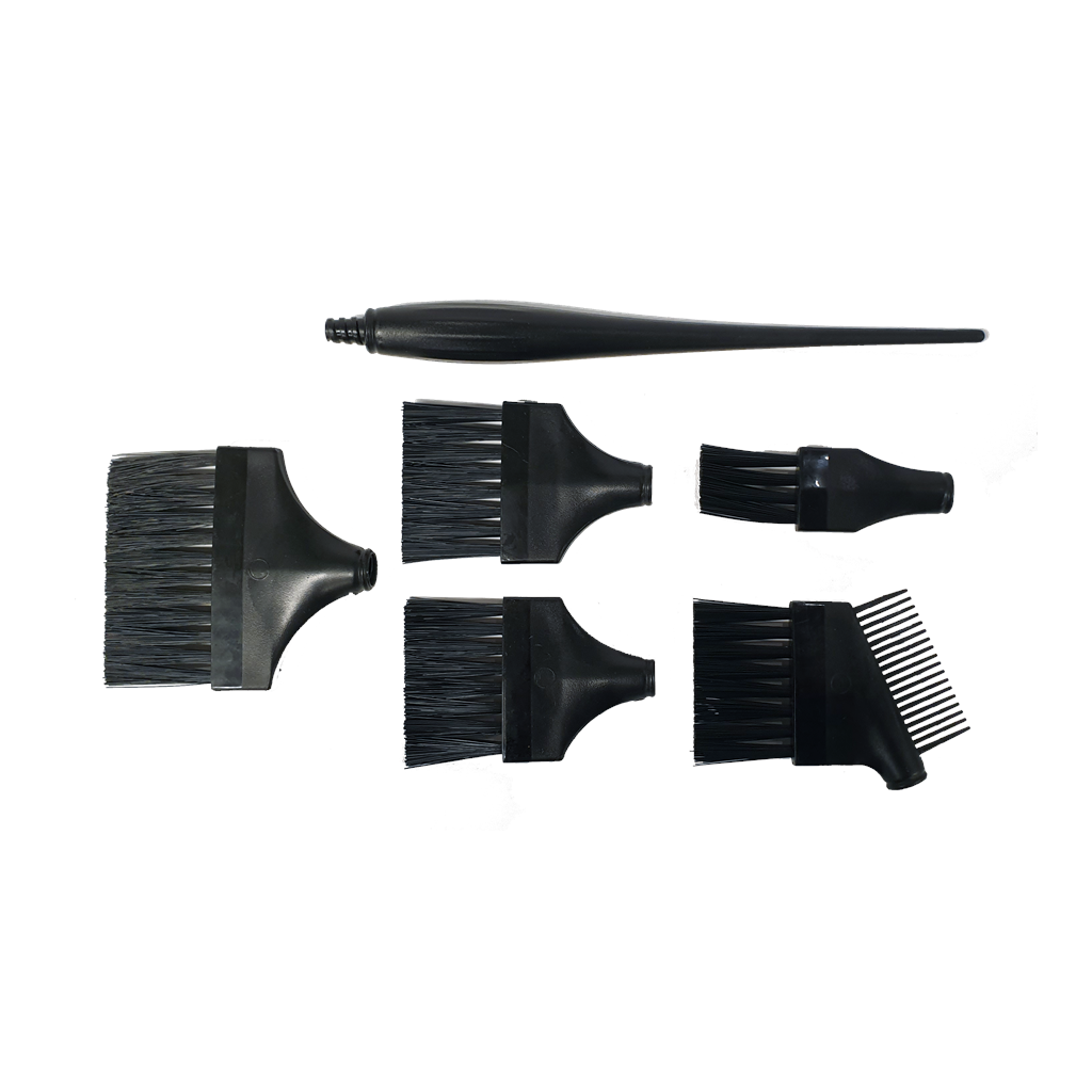 [70701172] Fargepensel sett 5+1, Et håndtak og 5 penselhoder