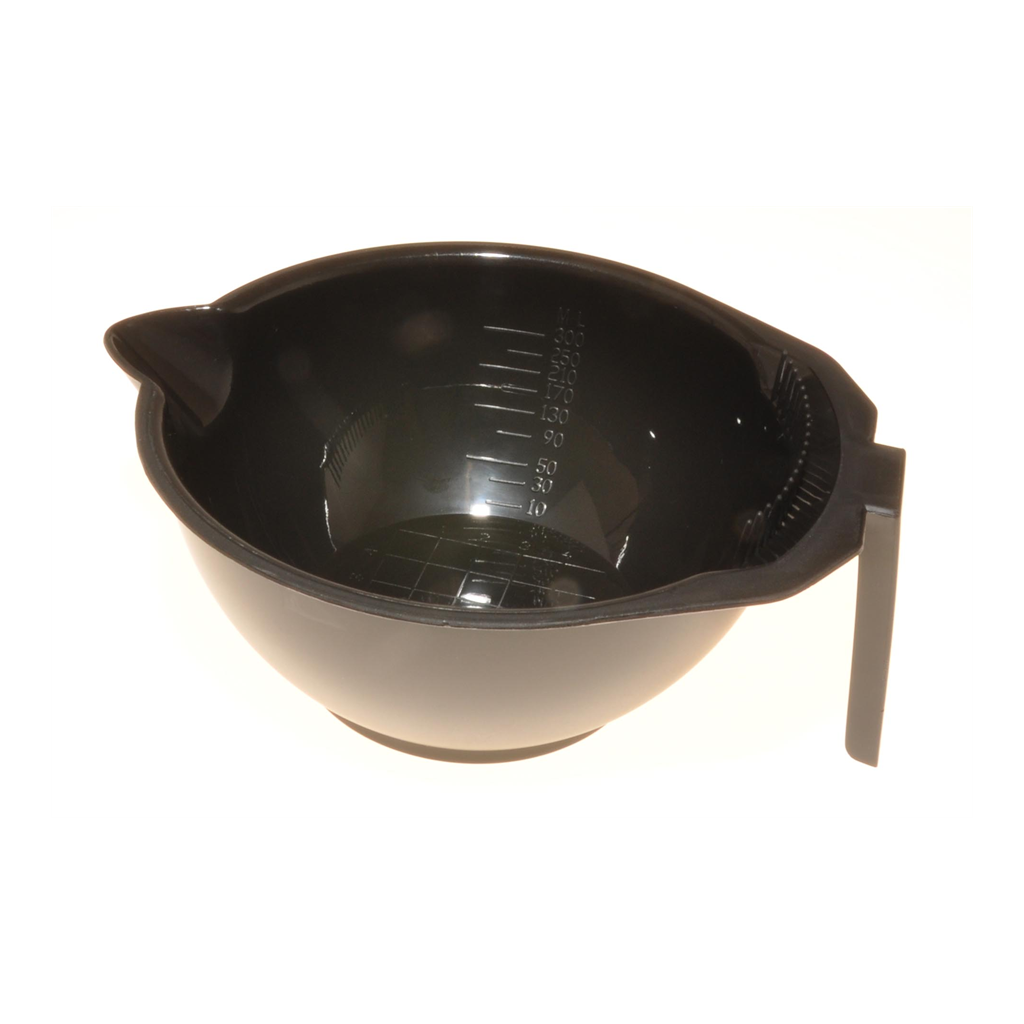 Fargeskål sort 300ml m/antiskli-bunn